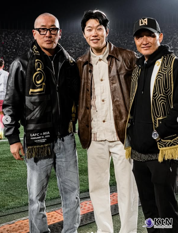 ‘차정원♥’ 하정우, 결혼설 대신 선택한 ‘삭발 투혼’…미국서 포착  사진=2026. 02.24 @lafc / @__hajungwoo    K trendy NEWS DB ⓒ케이 트렌디뉴스 무단전재 및 수집, 재배포금지