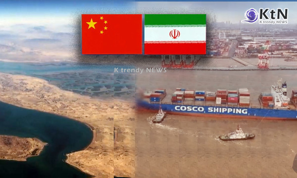 미국·이스라엘과 이란의 전쟁으로 세계 핵심 원유 수송로인 호르무즈 해협이 사실상 봉쇄된 가운데, 중국이 자국 선박의 안전한 통행을 위해 이란과 별도 협상에 나선 것으로 알려져 국제 에너지 시장에 묘한 파장이 일고 있다.  사진=2026. 03.06  로이터 통신 해당 영상 갈무리 / 편집  K trendy NEWS DB ⓒ케이 트렌디뉴스 무단전재 및 수집, 재배포금지