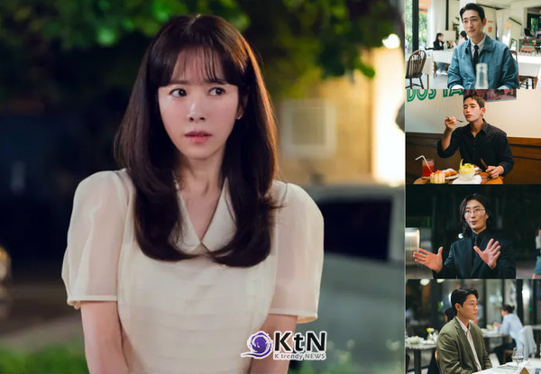‘최정훈♥’ 한지민, 육준서와 깜짝 소개팅 (미혼남녀) 사진=2026. 03.07 SLL, JTBC 토일드라마 ‘미혼남녀의 효율적 만남’   K trendy NEWS DB ⓒ케이 트렌디뉴스 무단전재 및 수집, 재배포금지   