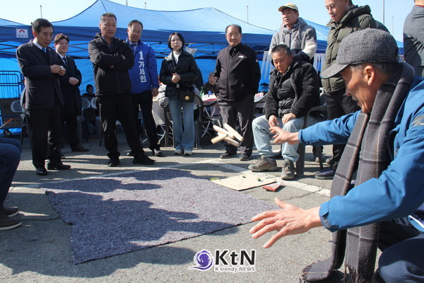 포천시 호남향우회연합회가 주관한 정월대보름 맞이 척사대회가 8일 포천종합운동장 앞마당에서 열렸다. (사진=조영식 기자)