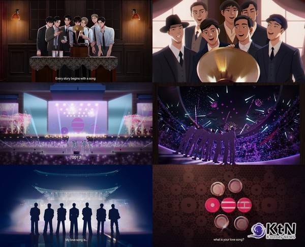 방탄소년단이 정규 5집 ‘아리랑’ 애니메이션 트레일러를 공개했다. 1896년 첫 녹음 기록에서 서울 광화문 무대까지, 민요 한 곡의 이동 경로를 새 앨범 서사 안에 담았다.  사진=2026. 03.13  빅히트뮤직 K trendy NEWS DB ⓒ케이 트렌디뉴스 무단전재 및 수집, 재배포금지