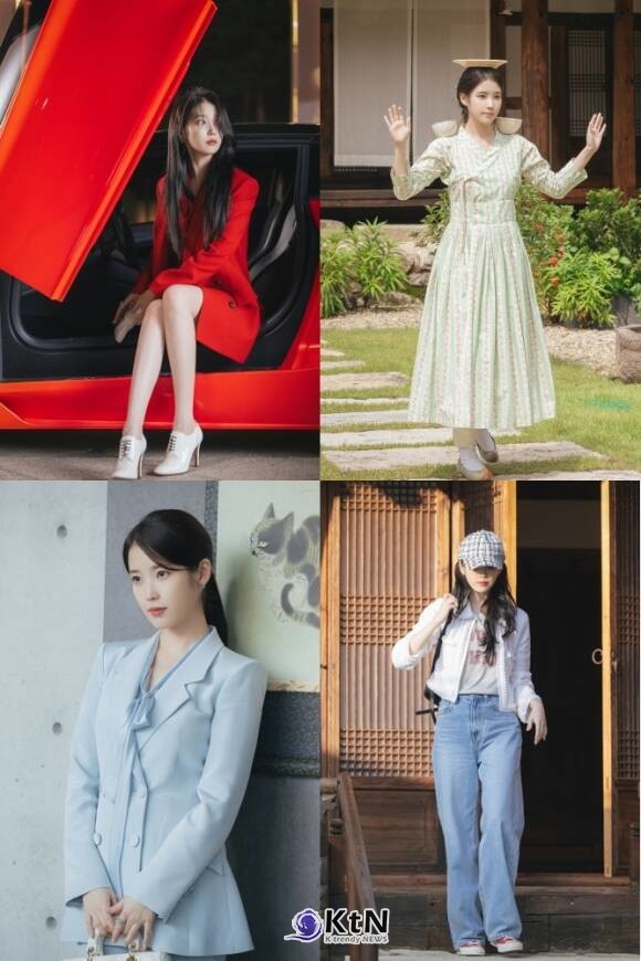 [K-TREND] 방송도 전인데 1위…아이유·변우석 ‘21세기 대군부인’ 왜 뜨겁나 ...첫 방송 전 화제성 1위  아이유는 재벌가 여성과 셀럽의 기세를 함께 입었고, 변우석은 왕족의 격식에 현대적 감각을 덧댄 차림으로 입헌군주제라는 낯선 설정을 화면 안에서 설득력 있게 세웠다.  사진=2026. 04.01 MBC 새 금토드라마 ‘21세기 대군부인’   K trendy NEWS DB ⓒ케이 트렌디뉴스 무단전재 및 수집, 재배포금지