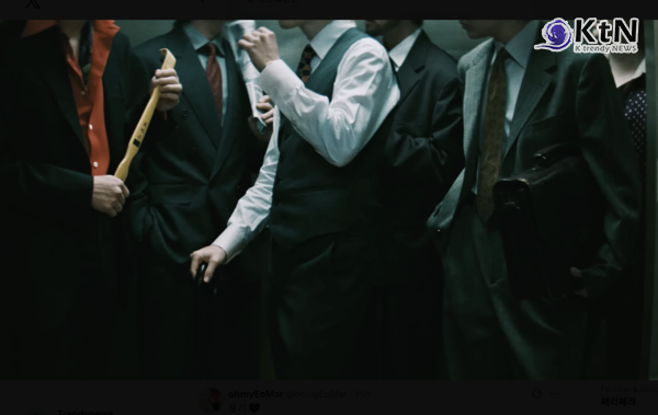 방탄소년단, 박찬욱 감독 ‘올드보이’ 오마주 [K-POP TREND]   [엔터문화 리포트]   방탄소년단이 새 앨범 수록곡 ‘2.0’ 뮤직비디오 티저를 공개하자마자 팬덤과 온라인 커뮤니티가 빠르게 반응했다. 사진=2026. 04.01  하이브 / 편집  K trendy NEWS DB ⓒ케이 트렌디뉴스 무단전재 및 수집, 재배포금지