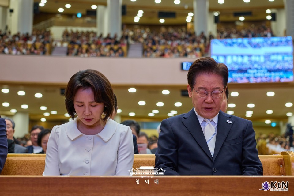 이재명 대통령 ‘2026 한국교회 부활절 연합예배’에 참석. 사진=청와대, K trendy NEWS DB ⓒ케이 트렌디뉴스 무단전재 및 수집, 재배포금지