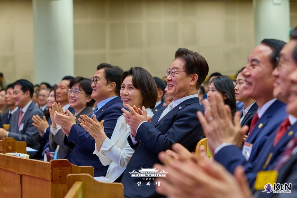 이재명 대통령 ‘2026 한국교회 부활절 연합예배’에 참석. 사진=청와대, K trendy NEWS DB ⓒ케이 트렌디뉴스 무단전재 및 수집, 재배포금지