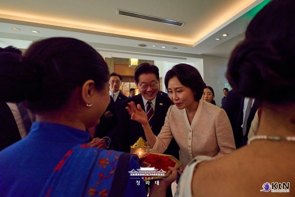 이재명 대통령 인도 국빈 방문. 사진=청와대 & KTV 이매진 갈무리, K trendy NEWS DB ⓒ케이 트렌디뉴스 무단전재 및 수집, 재배포금지
