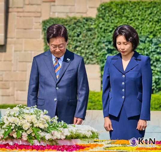 이재명 대통령 인도 국빈 방문. 사진=청와대 & KTV 이매진 갈무리, K trendy NEWS DB ⓒ케이 트렌디뉴스 무단전재 및 수집, 재배포금지