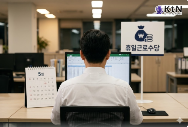 5월 1일 노동절은 ‘대체 불가’ 유급휴일… 출근 시 임금 최대 2.5배 지급  사진=2026. 04.16 ai 작업  K trendy NEWS DB ⓒ케이 트렌디뉴스 무단전재 및 수집, 재배포금지
