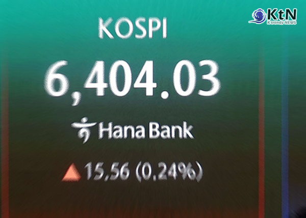 코스피 사상 첫 6400선 돌파…1.7조 쏟아부은 ‘개미’가 증시 새 역사 썼다  사진=2026. 04.22 K trendy NEWS DB ⓒ케이 트렌디뉴스 무단전재 및 수집, 재배포금지