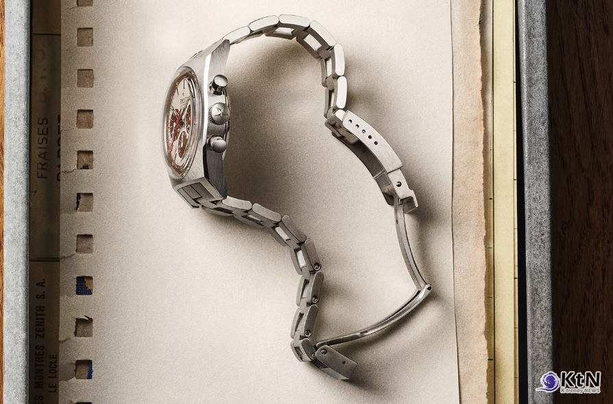 Zenith’s Chronomaster Revival A384 Tropical Brings Back the Iconic "Ladder" Bracelet. 사진=Zenith, K trendy NEWS DB ⓒ케이 트렌디뉴스 무단전재 및 수집, 재배포금지
