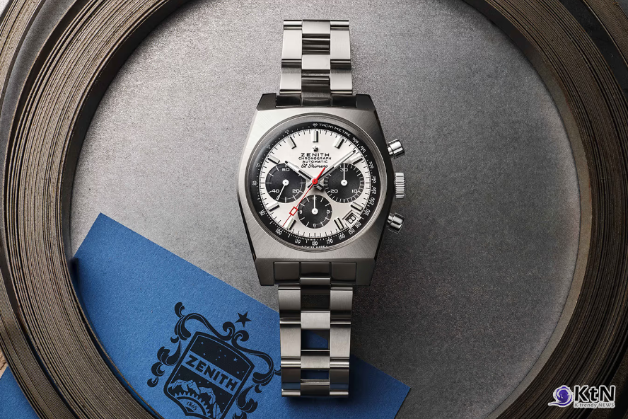Zenith’s Chronomaster Revival A384 Tropical Brings Back the Iconic "Ladder" Bracelet. 사진=Zenith, K trendy NEWS DB ⓒ케이 트렌디뉴스 무단전재 및 수집, 재배포금지