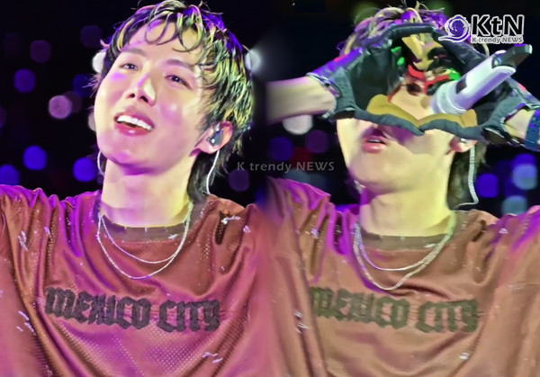 [BTS 제이홉③] "BTS, 멕시코 청년에 영감"... 제이홉의 ‘영감’이 만든 K팝 기대감   사진=2026. 05.08 아미 X갈무리 K trendy NEWS DB ⓒ케이 트렌디뉴스 무단전재 및 수집, 재배포금지