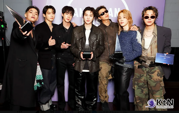 방탄소년단(BTS,), AMA 대상 다시 품었다…최휘영 “대중음악사에 뜻깊은 발자취”  사진=2026. 05.28  빅히트뮤직 sns 갈무리  K trendy NEWS DB ⓒ케이 트렌디뉴스 무단전재 및 수집, 재배포금지