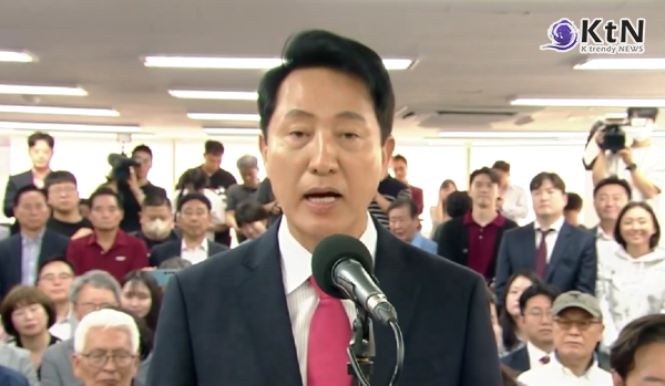 오세훈, 서울시장 당선 첫 일성은 ‘선관위 조준’…“중대 결함 묻어둘 수 없다”  사진=2026. 06.04  선거 방송 갈무리  K trendy NEWS DB ⓒ케이 트렌디뉴스 무단전재 및 수집, 재배포금지