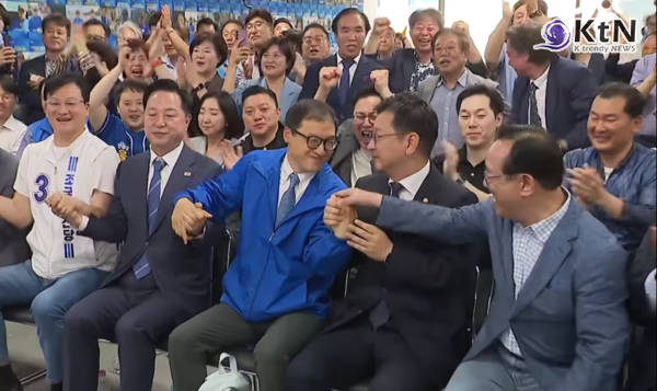 김상욱 울산시장 당선, 보수 강세 울산 뒤집은 4년 만의 시정 교체   사진=2026. 06.04   선거 개표 결과 방송 갈무리  K trendy NEWS DB ⓒ케이 트렌디뉴스 무단전재 및 수집, 재배포금지