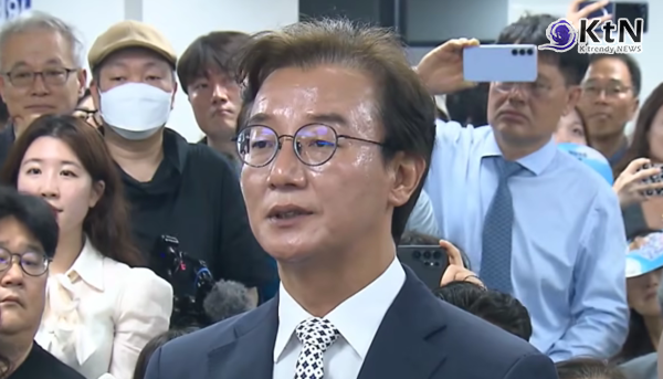‘보수 텃밭’ 부산 8년 만에 뒤집혔다…장관 출신 전재수, 박형준 3선 저지하며 시장 당선  사진=2026. 06.04   방송화면 갈무리 K trendy NEWS DB ⓒ케이 트렌디뉴스 무단전재 및 수집, 재배포금지