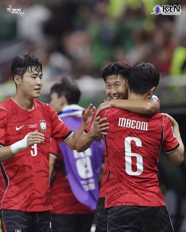 홍명보호 첫 승 이끈 황인범...황인범이 체코전에서 한국의 두 골을 모두 만들며 북중미 월드컵 첫 경기 최우수선수로 선정됐다.   사진=2026. 06.12 대한민국 축구 국가대표팀 ​​​​​​​ sns  갈무리 K trendy NEWS DB ⓒ케이 트렌디뉴스 무단전재 및 수집, 재배포금지