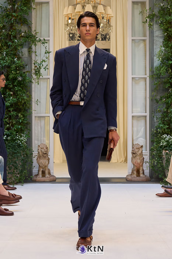 Ralph Lauren SS27 Infuses Traditional Japanese Craftsmanship Into American Luxury. 사진=Ralph Lauren, K trendy NEWS DB ⓒ케이 트렌디뉴스 무단전재 및 수집, 재배포금지
