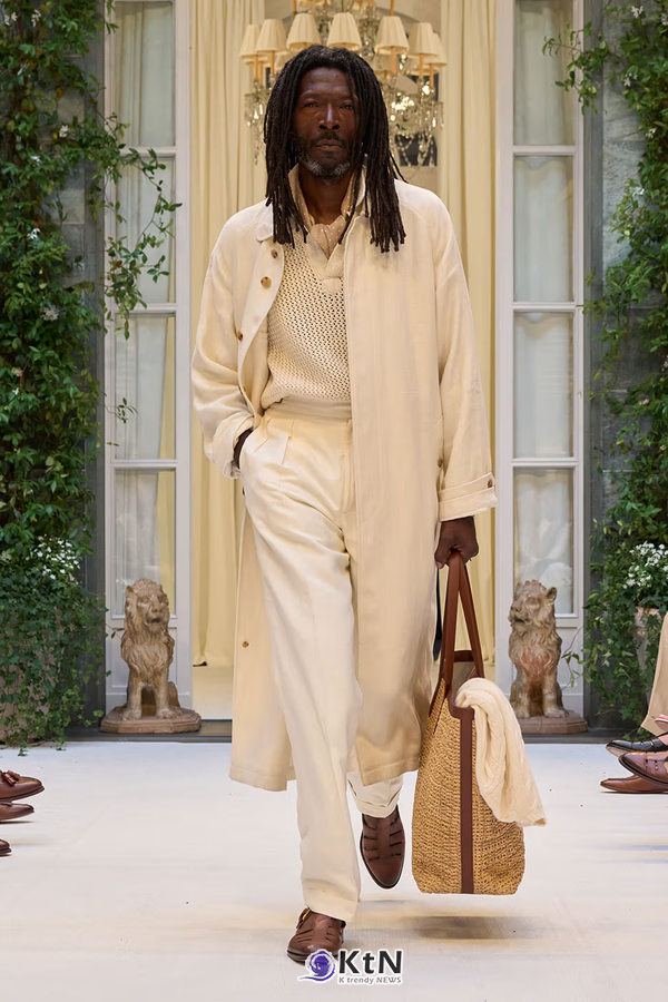 Ralph Lauren SS27 Infuses Traditional Japanese Craftsmanship Into American Luxury. 사진=Ralph Lauren, K trendy NEWS DB ⓒ케이 트렌디뉴스 무단전재 및 수집, 재배포금지