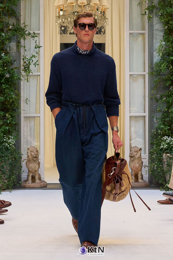 Ralph Lauren SS27 Infuses Traditional Japanese Craftsmanship Into American Luxury. 사진=Ralph Lauren, K trendy NEWS DB ⓒ케이 트렌디뉴스 무단전재 및 수집, 재배포금지