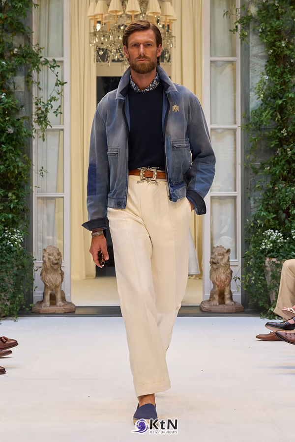 Ralph Lauren SS27 Infuses Traditional Japanese Craftsmanship Into American Luxury. 사진=Ralph Lauren, K trendy NEWS DB ⓒ케이 트렌디뉴스 무단전재 및 수집, 재배포금지