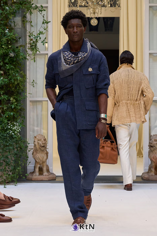 Ralph Lauren SS27 Infuses Traditional Japanese Craftsmanship Into American Luxury. 사진=Ralph Lauren, K trendy NEWS DB ⓒ케이 트렌디뉴스 무단전재 및 수집, 재배포금지