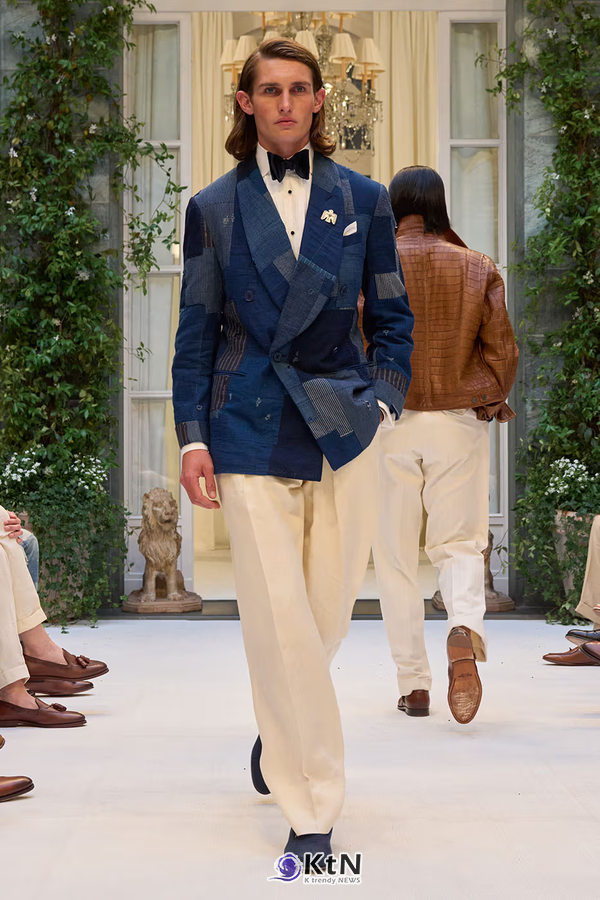 Ralph Lauren SS27 Infuses Traditional Japanese Craftsmanship Into American Luxury. 사진=Ralph Lauren, K trendy NEWS DB ⓒ케이 트렌디뉴스 무단전재 및 수집, 재배포금지