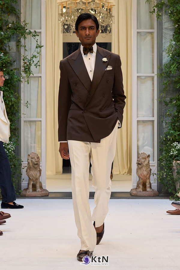 Ralph Lauren SS27 Infuses Traditional Japanese Craftsmanship Into American Luxury. 사진=Ralph Lauren, K trendy NEWS DB ⓒ케이 트렌디뉴스 무단전재 및 수집, 재배포금지
