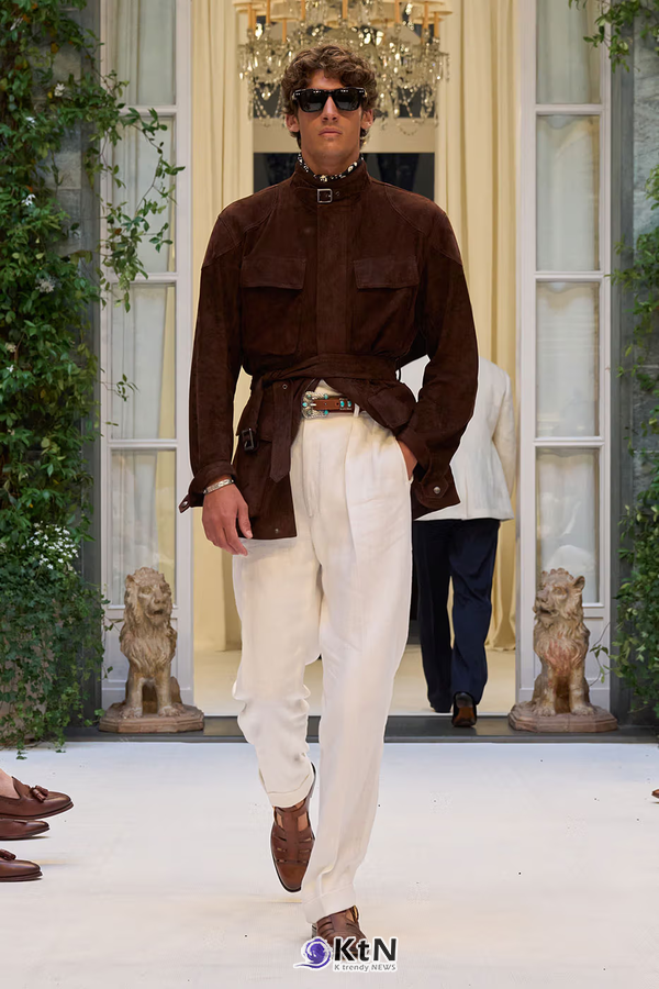 Ralph Lauren SS27 Infuses Traditional Japanese Craftsmanship Into American Luxury. 사진=Ralph Lauren, K trendy NEWS DB ⓒ케이 트렌디뉴스 무단전재 및 수집, 재배포금지