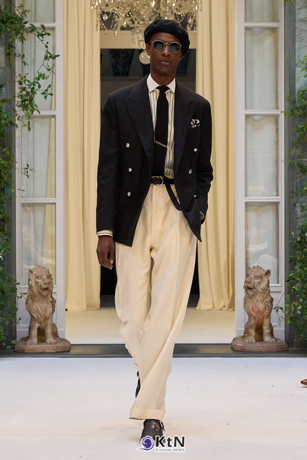 Ralph Lauren SS27 Infuses Traditional Japanese Craftsmanship Into American Luxury. 사진=Ralph Lauren, K trendy NEWS DB ⓒ케이 트렌디뉴스 무단전재 및 수집, 재배포금지