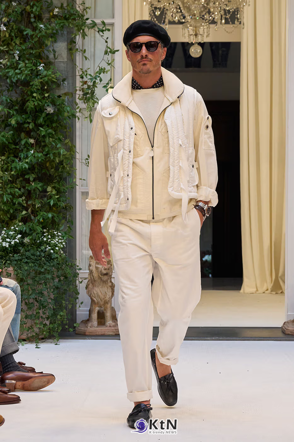 Ralph Lauren SS27 Infuses Traditional Japanese Craftsmanship Into American Luxury. 사진=Ralph Lauren, K trendy NEWS DB ⓒ케이 트렌디뉴스 무단전재 및 수집, 재배포금지