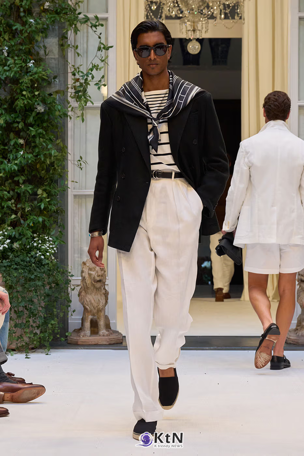 Ralph Lauren SS27 Infuses Traditional Japanese Craftsmanship Into American Luxury. 사진=Ralph Lauren, K trendy NEWS DB ⓒ케이 트렌디뉴스 무단전재 및 수집, 재배포금지