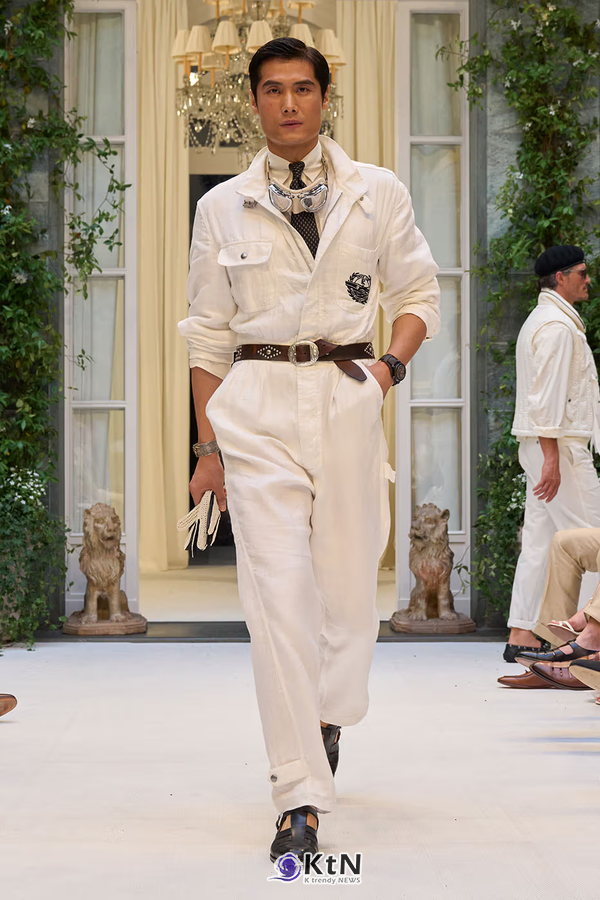 Ralph Lauren SS27 Infuses Traditional Japanese Craftsmanship Into American Luxury. 사진=Ralph Lauren, K trendy NEWS DB ⓒ케이 트렌디뉴스 무단전재 및 수집, 재배포금지
