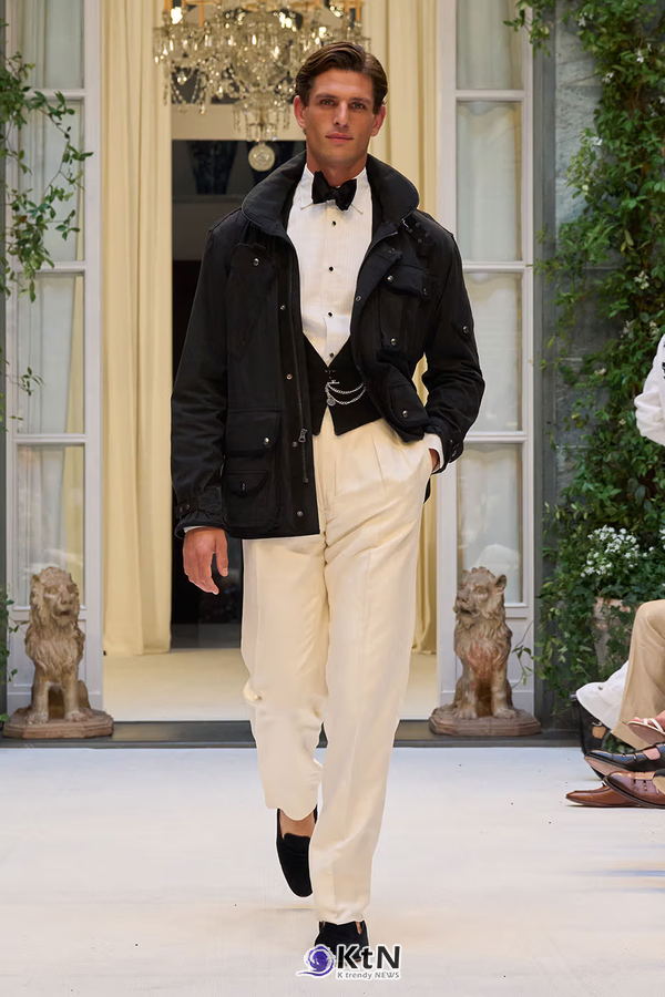 Ralph Lauren SS27 Infuses Traditional Japanese Craftsmanship Into American Luxury. 사진=Ralph Lauren, K trendy NEWS DB ⓒ케이 트렌디뉴스 무단전재 및 수집, 재배포금지
