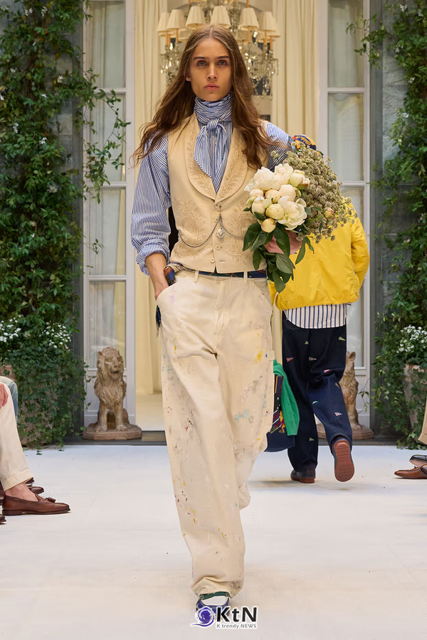 Ralph Lauren SS27 Infuses Traditional Japanese Craftsmanship Into American Luxury. 사진=Ralph Lauren, K trendy NEWS DB ⓒ케이 트렌디뉴스 무단전재 및 수집, 재배포금지