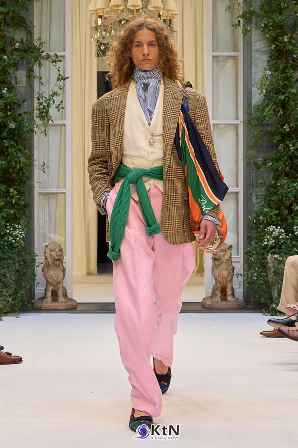 Ralph Lauren SS27 Infuses Traditional Japanese Craftsmanship Into American Luxury. 사진=Ralph Lauren, K trendy NEWS DB ⓒ케이 트렌디뉴스 무단전재 및 수집, 재배포금지