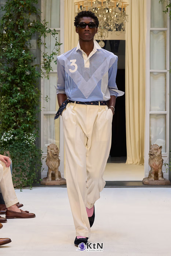 Ralph Lauren SS27 Infuses Traditional Japanese Craftsmanship Into American Luxury. 사진=Ralph Lauren, K trendy NEWS DB ⓒ케이 트렌디뉴스 무단전재 및 수집, 재배포금지