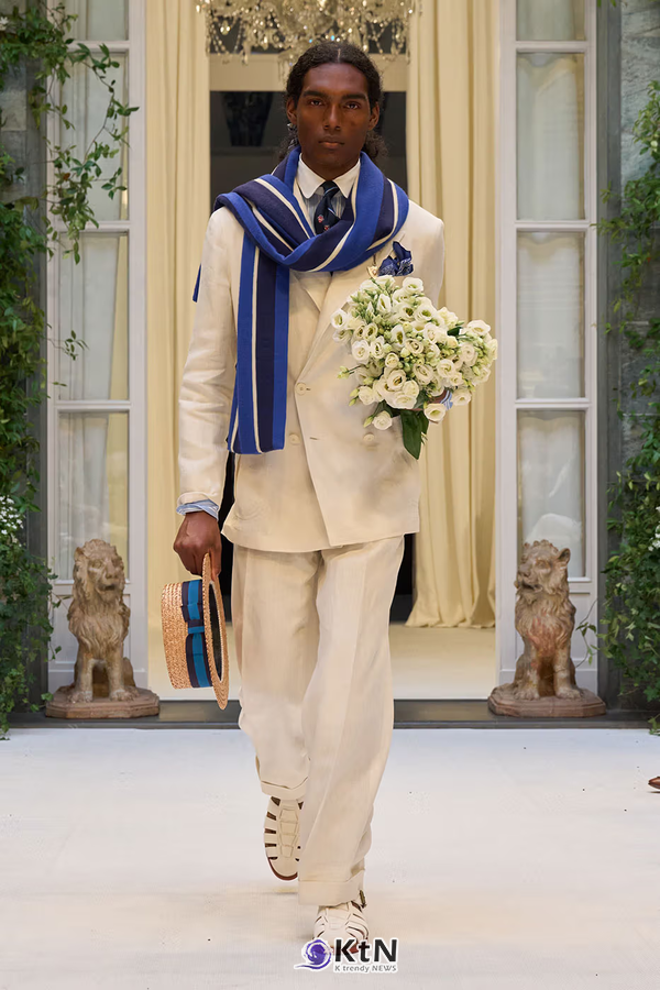 Ralph Lauren SS27 Infuses Traditional Japanese Craftsmanship Into American Luxury. 사진=Ralph Lauren, K trendy NEWS DB ⓒ케이 트렌디뉴스 무단전재 및 수집, 재배포금지
