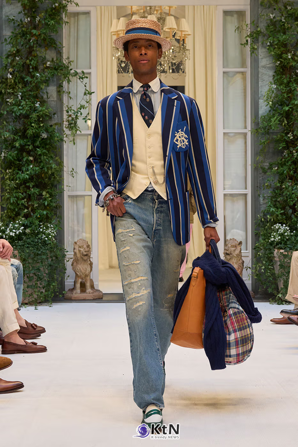 Ralph Lauren SS27 Infuses Traditional Japanese Craftsmanship Into American Luxury. 사진=Ralph Lauren, K trendy NEWS DB ⓒ케이 트렌디뉴스 무단전재 및 수집, 재배포금지