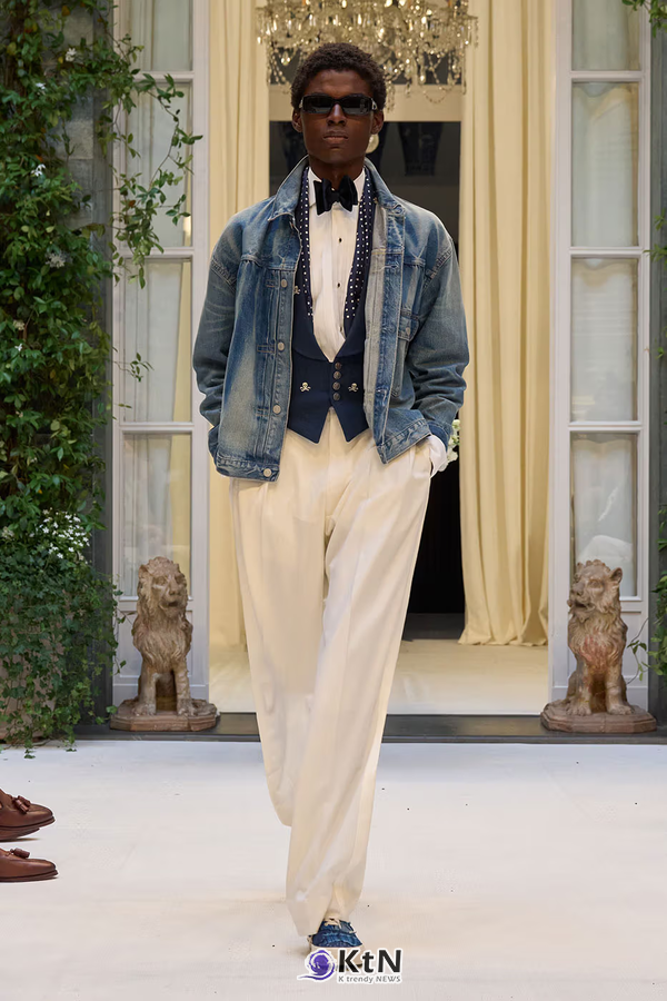 Ralph Lauren SS27 Infuses Traditional Japanese Craftsmanship Into American Luxury. 사진=Ralph Lauren, K trendy NEWS DB ⓒ케이 트렌디뉴스 무단전재 및 수집, 재배포금지
