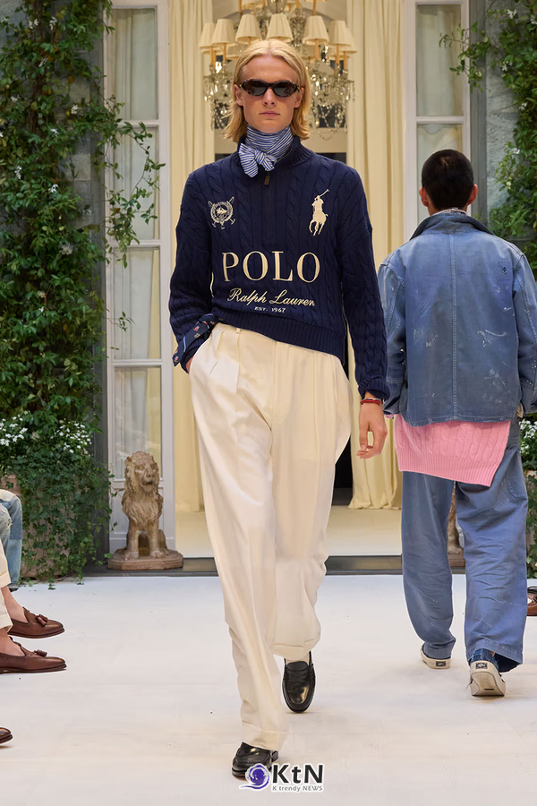 Ralph Lauren SS27 Infuses Traditional Japanese Craftsmanship Into American Luxury. 사진=Ralph Lauren, K trendy NEWS DB ⓒ케이 트렌디뉴스 무단전재 및 수집, 재배포금지