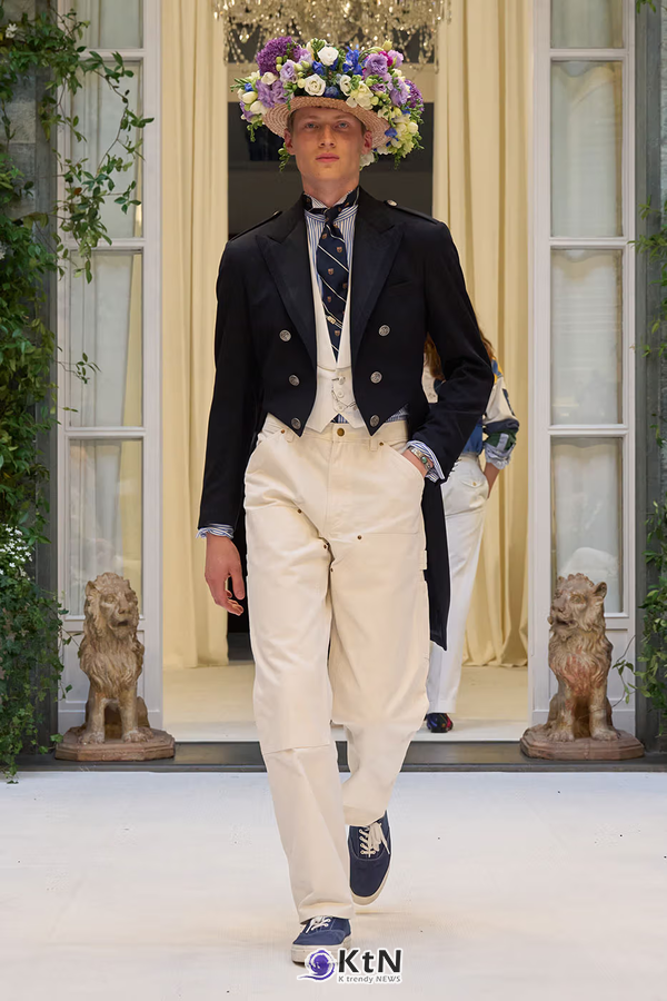 Ralph Lauren SS27 Infuses Traditional Japanese Craftsmanship Into American Luxury. 사진=Ralph Lauren, K trendy NEWS DB ⓒ케이 트렌디뉴스 무단전재 및 수집, 재배포금지
