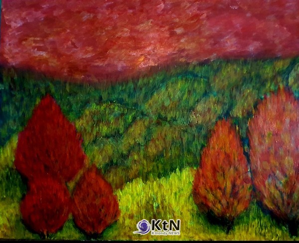 Love Autumn 97 × 116.8cmAcrylic on canvas