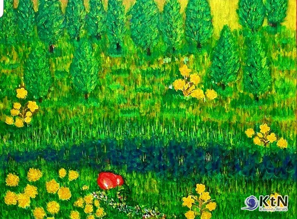 A Happy Day 97 × 116.8cmAcrylic on canvas