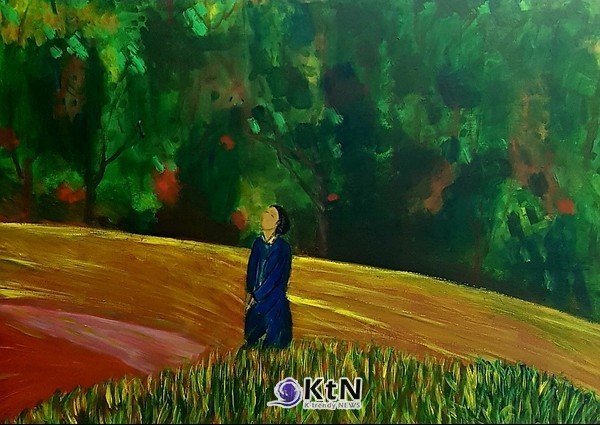 A Moment of Serenity 97 × 116.8cm Acrylic on canvas