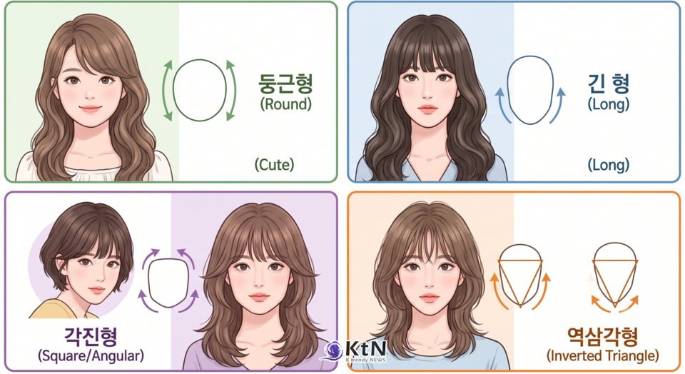 앞머리는 오픈 페이스와 가장 자주 충돌한다. 앞머리를 내릴지 올릴지는 유행보다 얼굴의 세로선과 눈의 힘을 먼저 봐야 한다. /사진=AI 생성, K trendy NEWS DB ⓒ케이 트렌디뉴스 무단전재 및 수집, 재배포금지