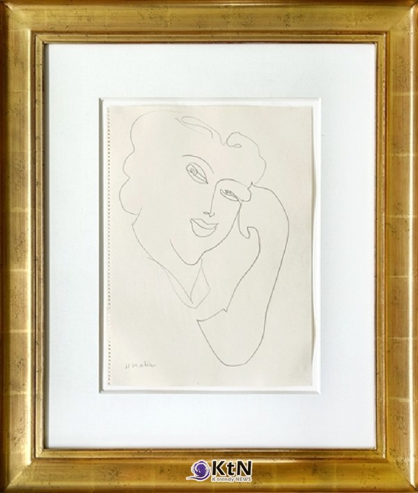 Henri MatisseTête, main au visage, 193914.5 x 10.5 in. (36.83 x 26.67 cm.)Est. 60,000—80,000 USD Current Bid 55,000 USD