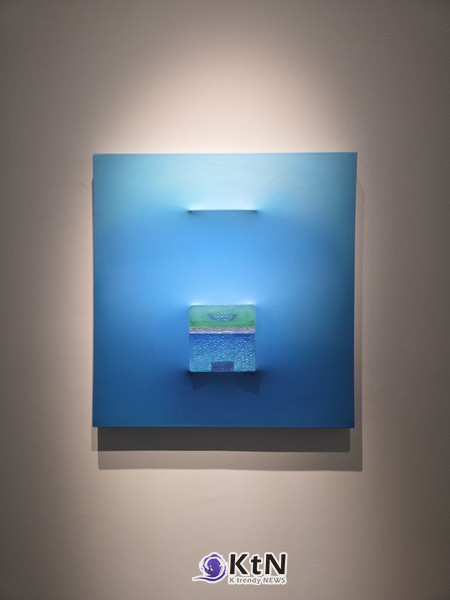 Enrico Embroli, Ocean Seas, Mixed Media, Oil on Canvas, 96.5×93.9×12cm, 2021.. 사진=K trendy NEWS DB ⓒ케이 트렌디뉴스 무단전재 및 수집, 재배포금지