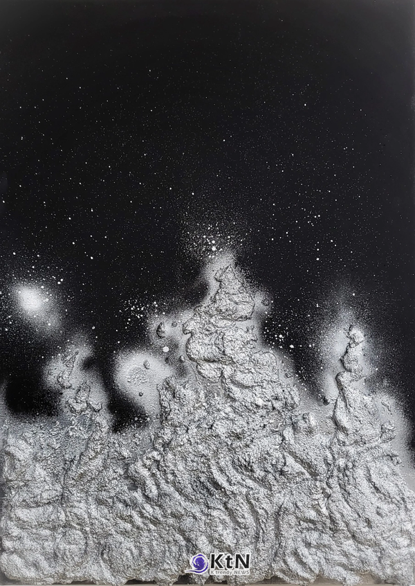 임하나 Lim HaNa 신진경산수화/新 眞景山水畵 Year 2023 Medium Mixed Media on canvas Dimensions 91x60x4 Category flat painting