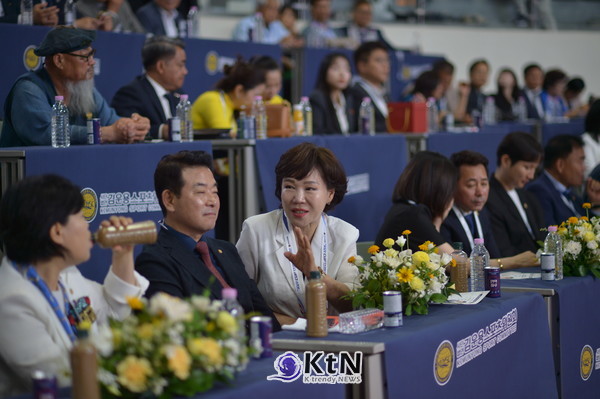 전현희 국회의원. 제7회 김운용컵 국제오픈태권도대회 (7th KIM UN YONG CUP (G1) INTERNATIONAL OPEN TAEKWONDO CHAMPIONSHIPS) 사진=K trendy NEWS DB ⓒ케이 트렌디뉴스 무단전재 및 수집, 재배포금지